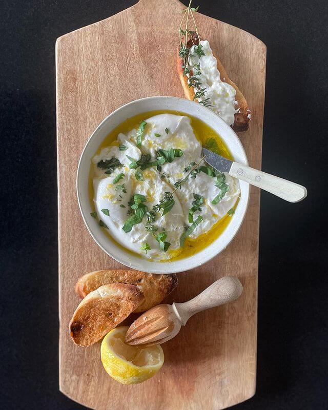 Burrata met citroen en honing! (1)