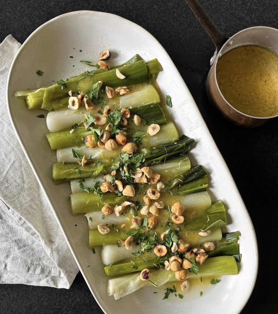 Prei met vinaigrette