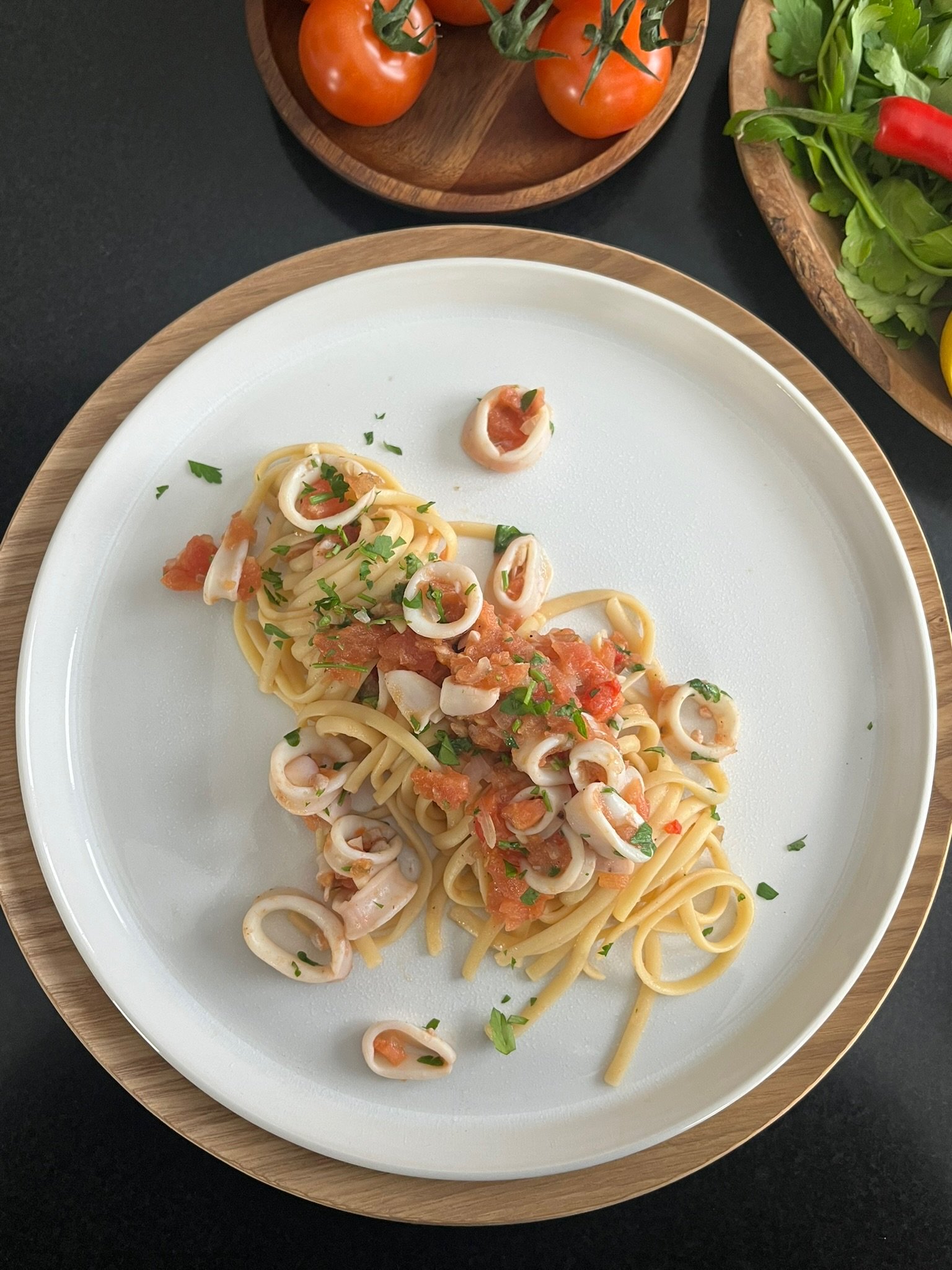 Linguine al calamar